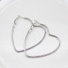 Wholesale Wire Metal Large Heart Shaped Hollow Earrings