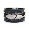 12598217325_745325296 Wholesale Feather Leather Woven Multi-layer Bracelets