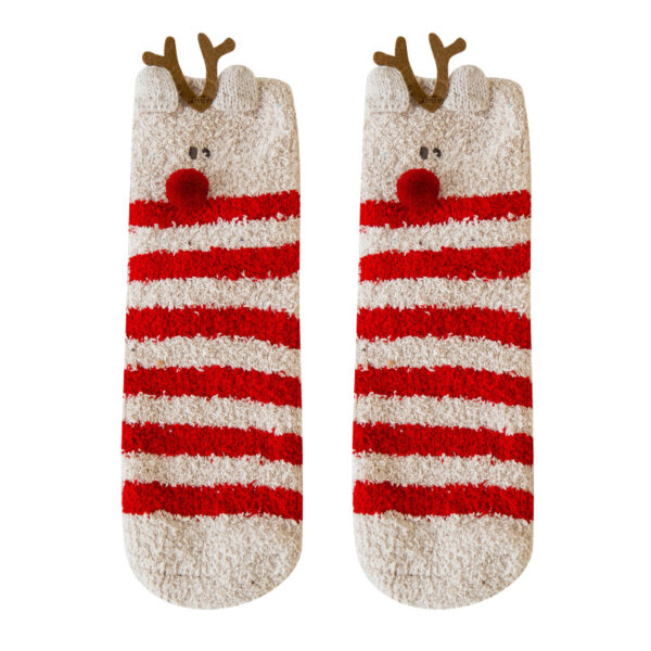 Wholesale Christmas Socks with Plush and Thick Sleep Socks