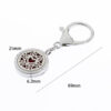 Wholesale Alloy 25MM Tree of Life Hollow Aromatherapy Essential Oil Keychain