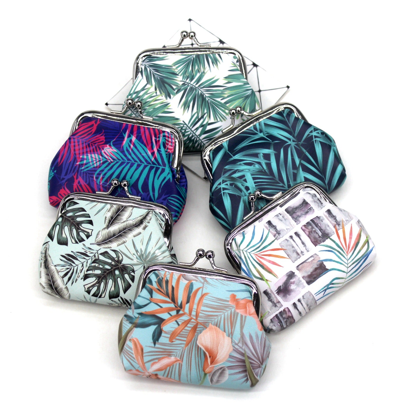 Wholesale PU Small Fresh Leaf Coin Purse