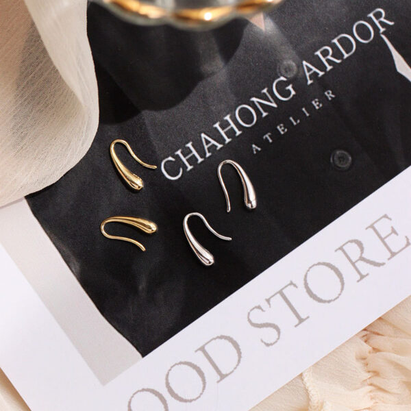 Wholesale 925 Sterling Silver Droplet Hook Earrings