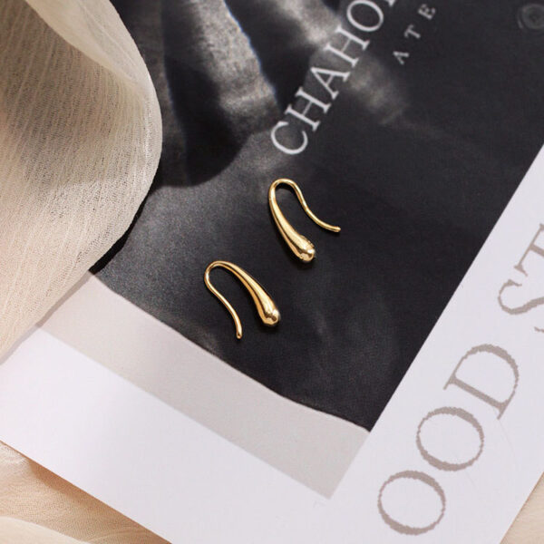 Wholesale 925 Sterling Silver Droplet Hook Earrings
