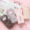 12652057866_2093710960 Wholesale Cat Paw Plush Pencil Bag
