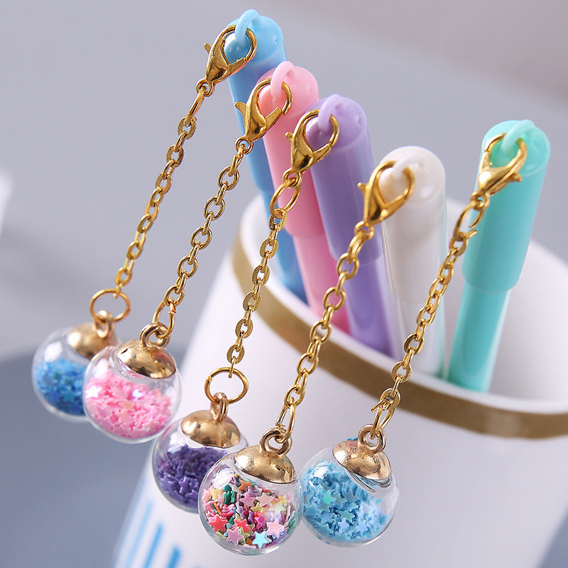 Wholesale Plastic Glass Pendant Ballint Pen