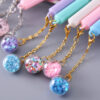 Wholesale Plastic Glass Pendant Ballpoint Pen