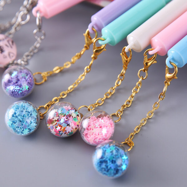 Wholesale Plastic Glass Pendant Ballpoint Pen