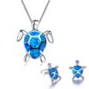 12656196891_1509029048-2 Wholesale Turtle Alloy Necklaces Stud Earrings Jewelry Set