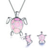 12656202782_1509029048 Wholesale Turtle Alloy Necklaces Stud Earrings Jewelry Set
