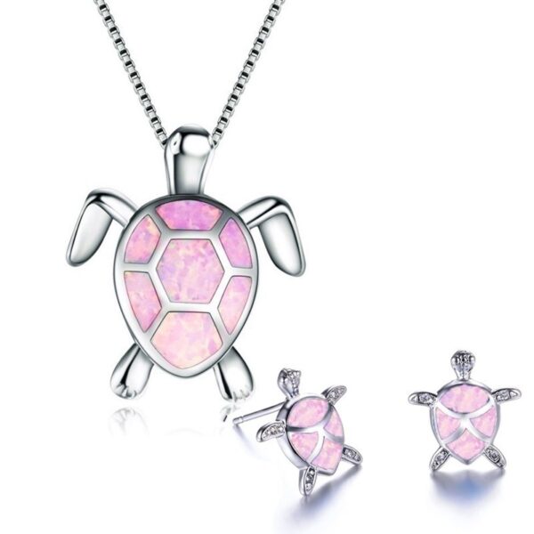 12656202782_1509029048-2 Wholesale Turtle Alloy Necklaces Stud Earrings Jewelry Set