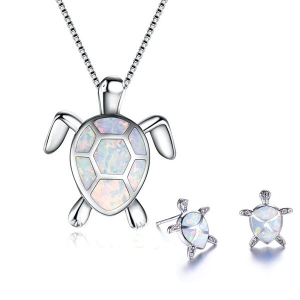 12656217476_1509029048-2 Wholesale Turtle Alloy Necklaces Stud Earrings Jewelry Set