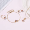 Wholesale Cute Cartoon Cat Claw Alloy Rings Jewelry Set