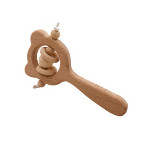 C1030 Bear Rattle (Double Beaded Wooden Ring)