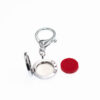 Wholesale 25MM Alloy Dog Paw Tree of Life Hollow Aromatherapy Essential Oil Keychain