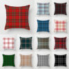Wholesale Scottish Red Plaid Throw Pillow Cover Home Sofa Pillow Cushion Cover