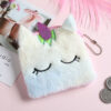12709706585_846183141 Wholesale Square Cartoon Unicorn Plush Coin Purse