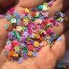 Wholesale 35g mixed color five-star peach heart leaves, maple leaves, flower glitter, slime crystal mud, drip glue, handmade DIY material