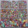 Wholesale 35g mixed color five-star peach heart leaves, maple leaves, flower glitter, slime crystal mud, drip glue, handmade DIY material