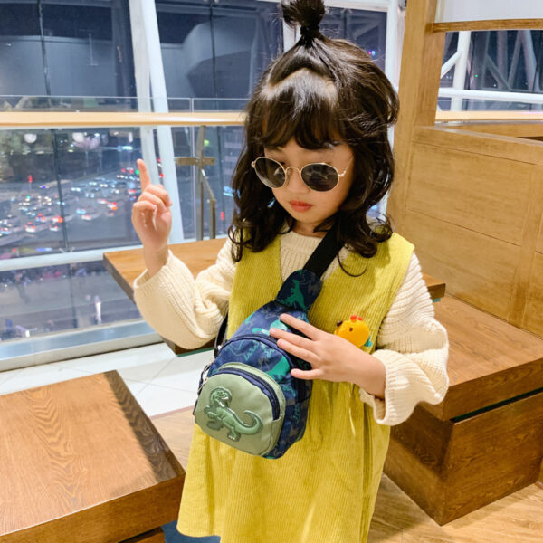12778458927_402653359 Wholesale Nylon Kids Dinosaur Messenger Bag