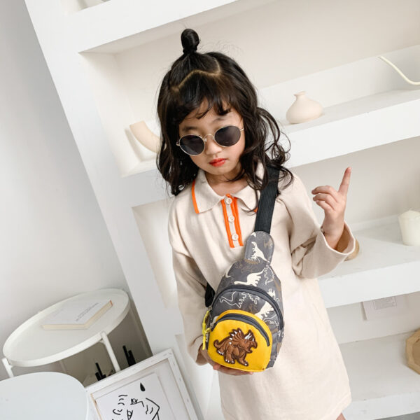 12778461793_402653359 Wholesale Nylon Kids Dinosaur Messenger Bag