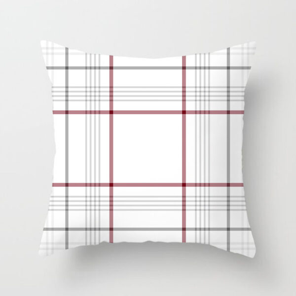 Wholesale Scottish Red Plaid Throw Pillow Cover Home Sofa Pillow Cushion Cover