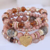 Wholesale Color Alloy Tassel Multi-layer Mixed Bead Bracelet