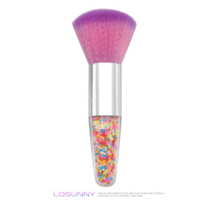 Color strip transparent handle-silver tube-Foundation Purple Peak hair [OPP bag packaging]