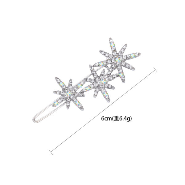 wholesale Alloy Snowflake Star Hair Clip