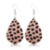 12806668430_1145598992 Wholesale PU Leopard Print Water Droplets Earrings