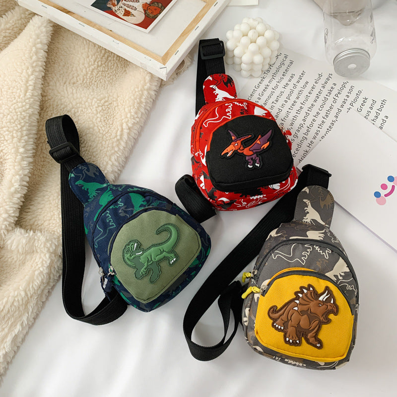 Wholesale Nylon Kids Dinosaur Messenger Bag