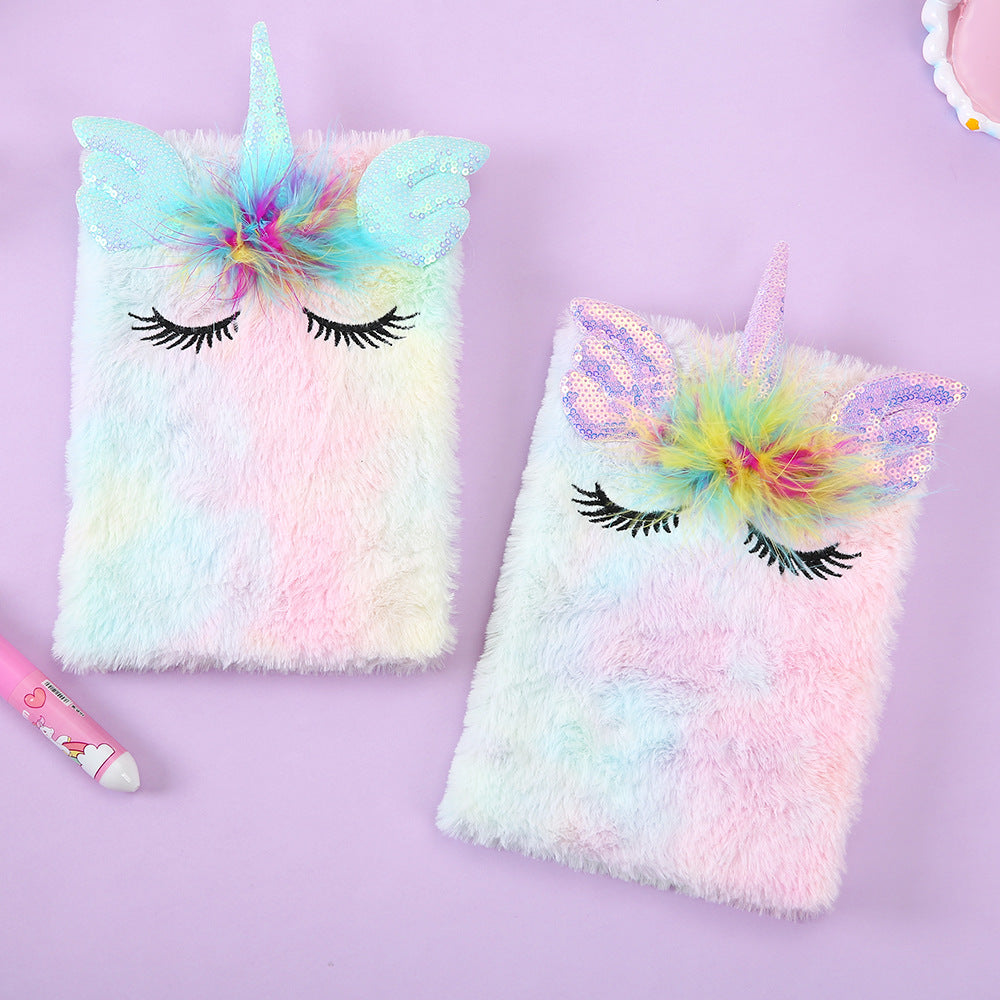 Wholesale Plush Unicorn Notebooks
