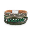 Wholesale Bohemian Multi-layered Braided Genuine Leather Bracelet