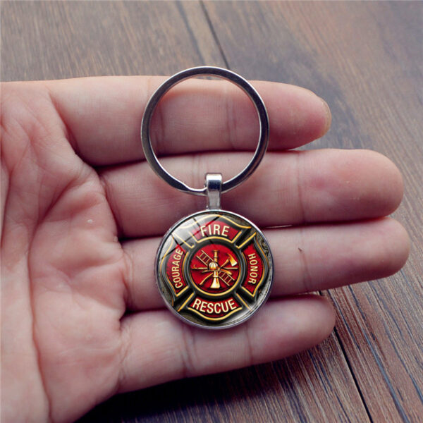 12877606527_1618818564 Wholesale Zinc Alloy Rescue Firefighter Time Gem Keychain