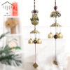 Wholesale Mascot Beckoning Cat Gossip Metal Wind Chimes