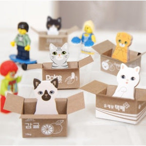 Wholesale Paper Carton Cute Carton Cat Note Book Note Sticker