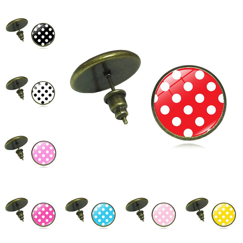 Wholesale Round Wave int Alloy Earrings