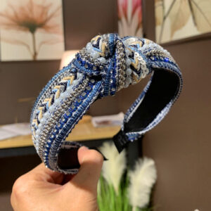 Sequin Diamond Tied Blue