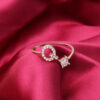 12959541839_930893871 wholesale Alloy 26 Letter Diamond Open Adjustable Ring