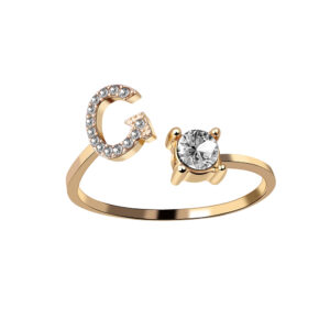 Letter G / Silver (all size adjustable)
