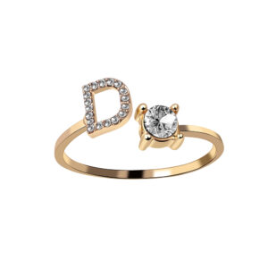 Letter D / Gold (all size adjustable)