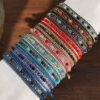 13000653180_108287258 Wholesale Mixed Color Crystal Beads Multi-layer Retro Ethnic Style Bracelet