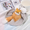 Wholesale Little Fox Car Pendant Plush Keychains
