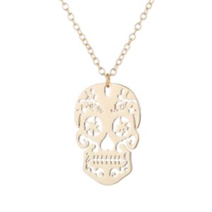 Gold Skull Necklace