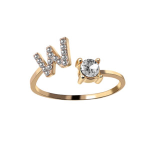 Letter w / Silver (all size adjustable)