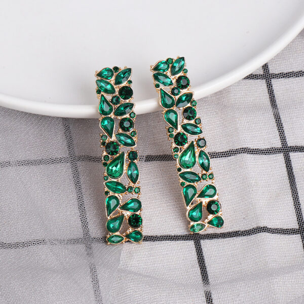 Wholesale Diamond Inlaid Alloy Earrings