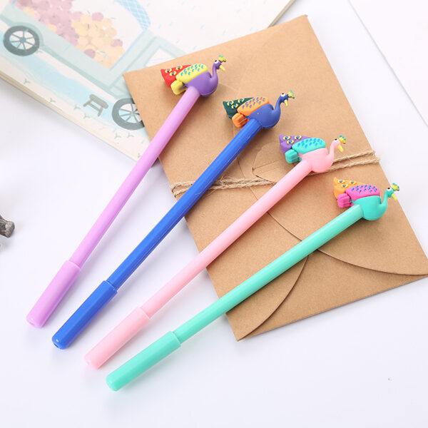 13075529102_708632043 Wholesale Plastic Creative Cartoon Peacock Water Pen