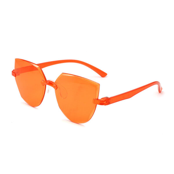 Wholesale PC Frameless One Piece Jelly Clear Sunglasses