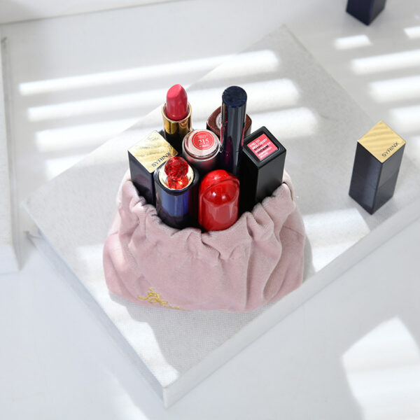 13119724220_1880657067 Wholesale Automatic Closure Lipstick Storage Bag Flannel