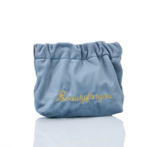 ZP021 Velvet Clamp Bag Haze Blue