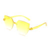 Wholesale PC Frameless One Piece Jelly Clear Sunglasses